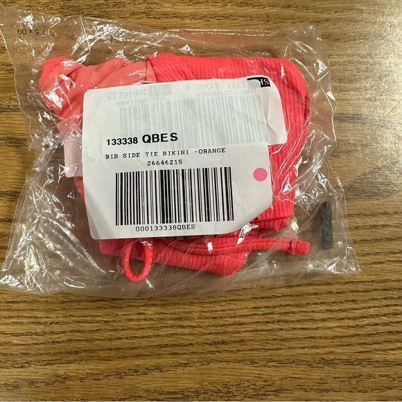 Victoria’s Secret PINK String Bikini Bottom Coral Blaze NWT Adjustable SMALL ☀️ - Picture 7 of 7